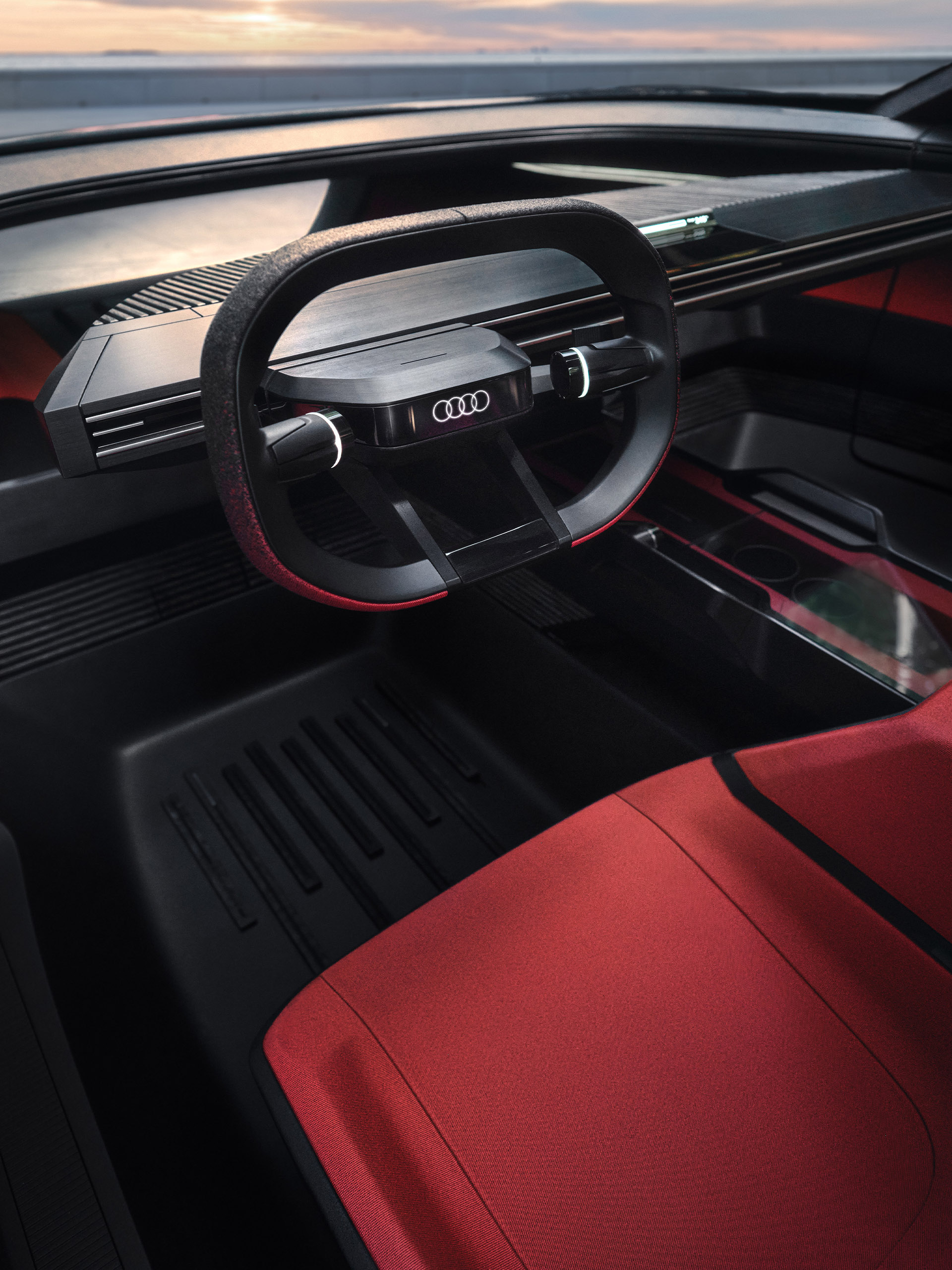 Het dashboard van de Audi activesphere concept.