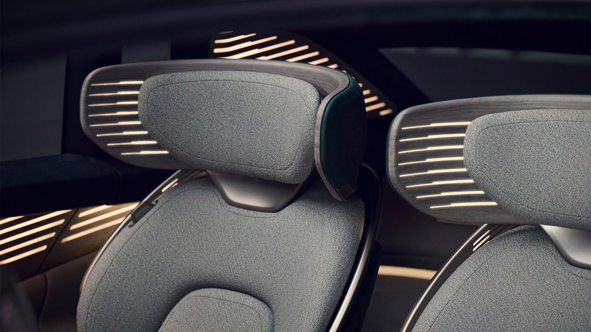 Een highlight in het Audi urbansphere concept-interieur zijn de stoelen, ontworpen voor first-class comfort.
