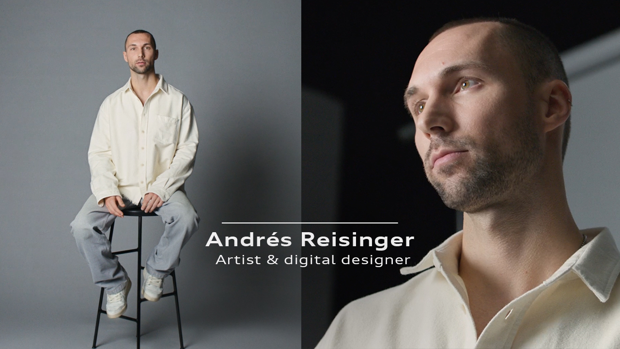 Digitaal kunstenaar Andrés Reisinger over zijn creaties met de Audi Q6 e-tron.