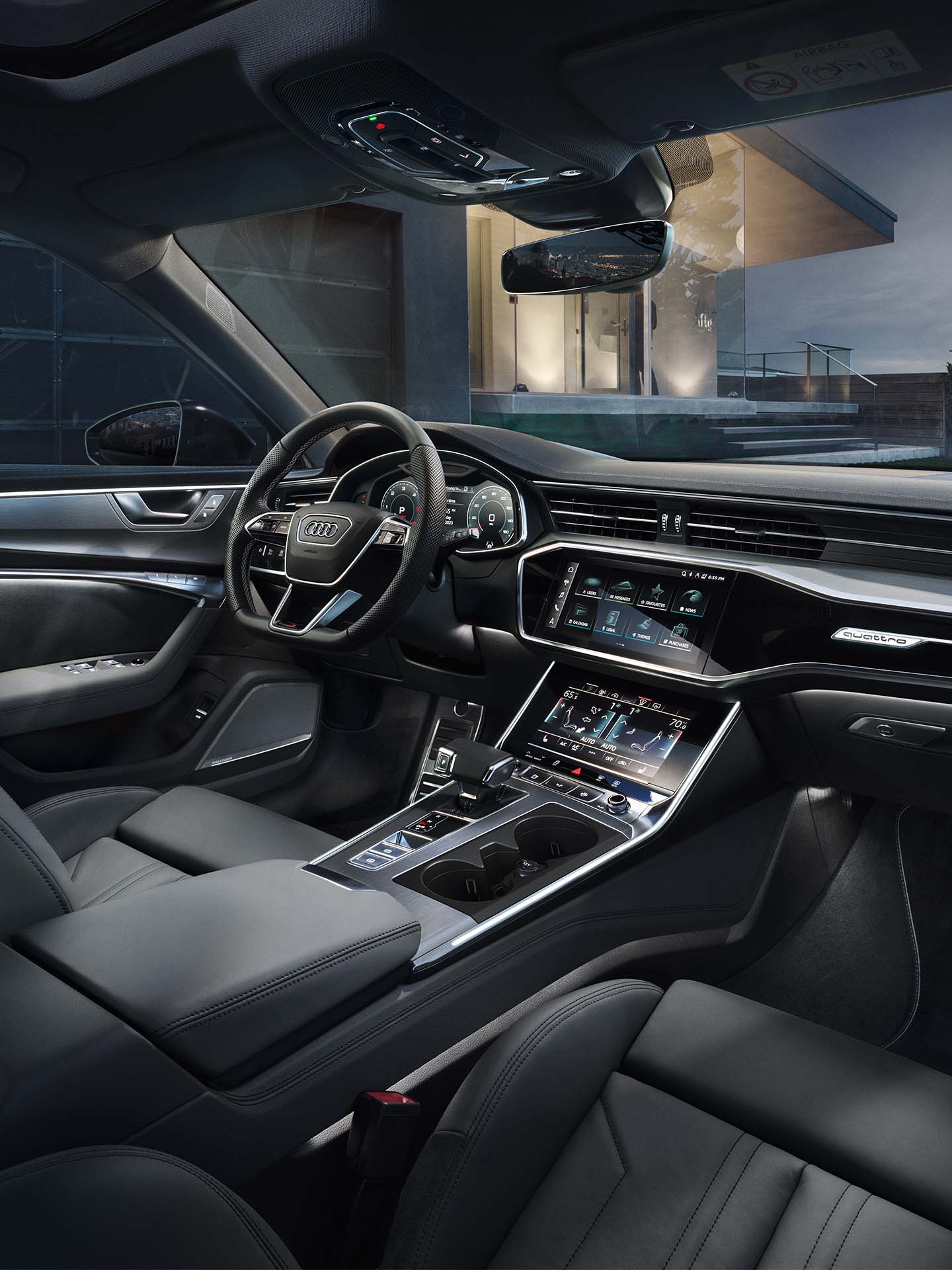 Het dashboard met Audi MMI-systemen